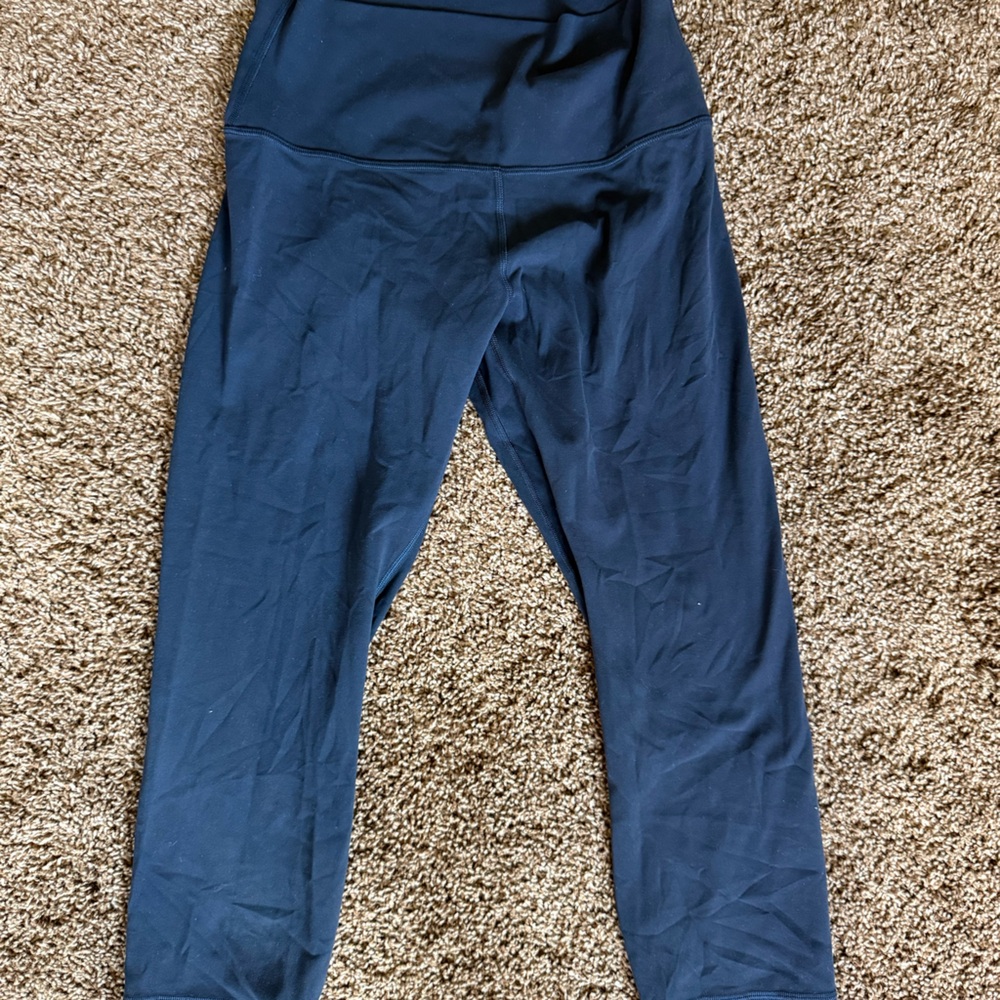 Lululemon Navy Blue Leggings - Size 8, 23”